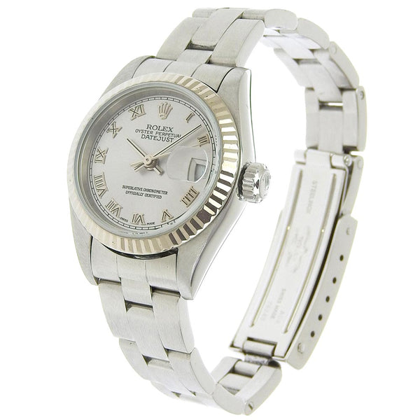 [ROLEX] Rolex 
 Datejust Watch 
 Cal.2235 79174 Stainless Steel× WG Mechanical Automatic Gray dial DateJust Ladies A-Rank