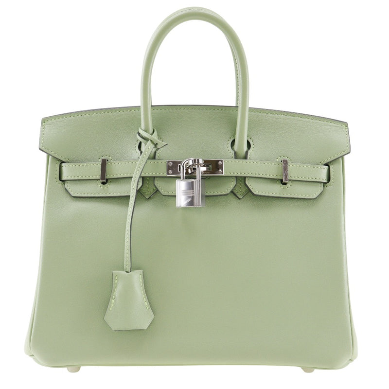 [Hermes] Hermes 
 Bolso Birkin 25 
 Voice iill cricket verde y grabado a mano -ciervo bloqueo birkin 25 damas un rango