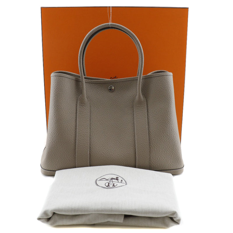 [Hermes] Hermes 
 Garden Party 36 PM Bolsa de bolsas 
 064423ck 81 Negonda Turti Ale Gray T Grabado Handbill Handbag A4 Button Snap Button Garden Fiesta 36 PM Damas A-Rank