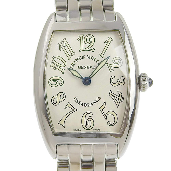 [Franck Muller] Frank Muller Casablanca Watch 1752QZ Quartz en acier inoxydable Affichage analogique blanc cadran blanc casablanca dames a-rank