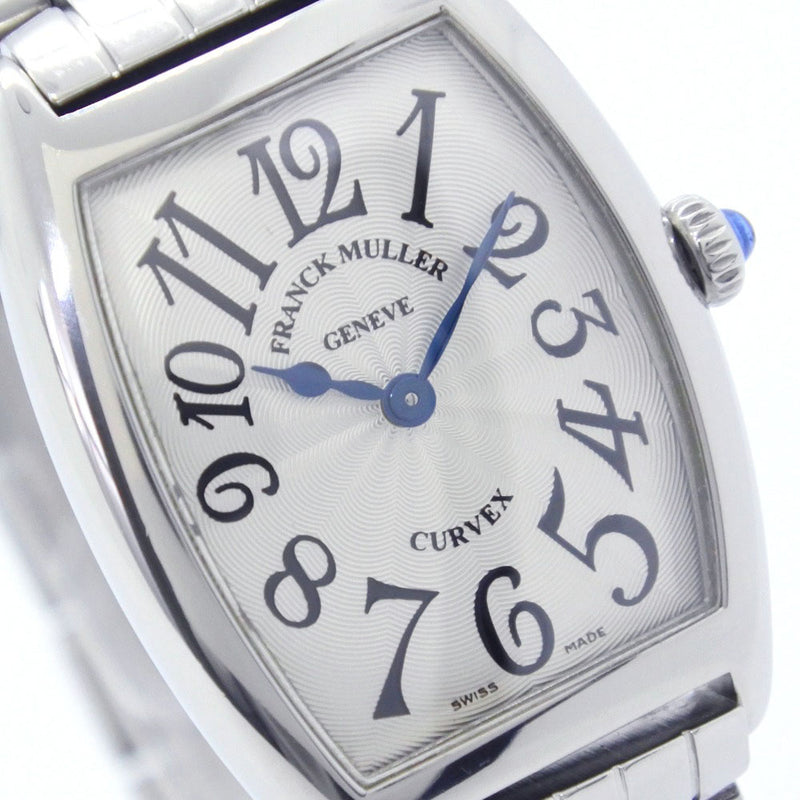 [Franck Muller] Frank Muller Tonow Carbex 시계 1752qz 스테인레스 스틸 쿼츠 아날로그 디스플레이 실버 다이얼 Tonocar vex ladies