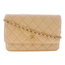 [Chanel] Chanel 
 Billetera clásica de billetera 
 Matelasse Billetera larga ternera x caviar snap button de chaqueta clásica fallida de billetera damas