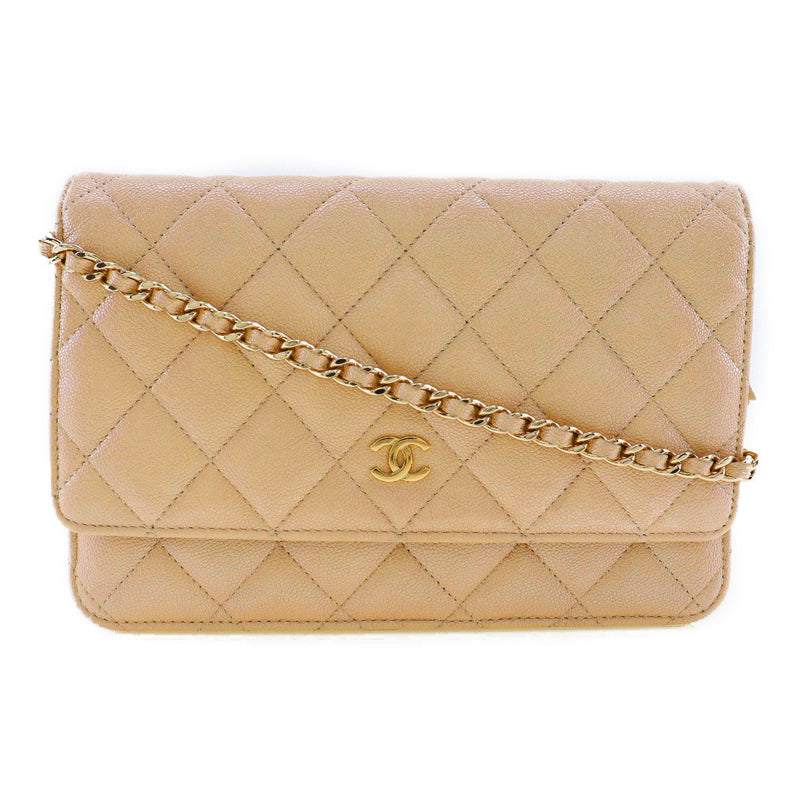 [Chanel] Chanel 
 Billetera clásica de billetera 
 Matelasse Billetera larga ternera x caviar snap button de chaqueta clásica fallida de billetera damas