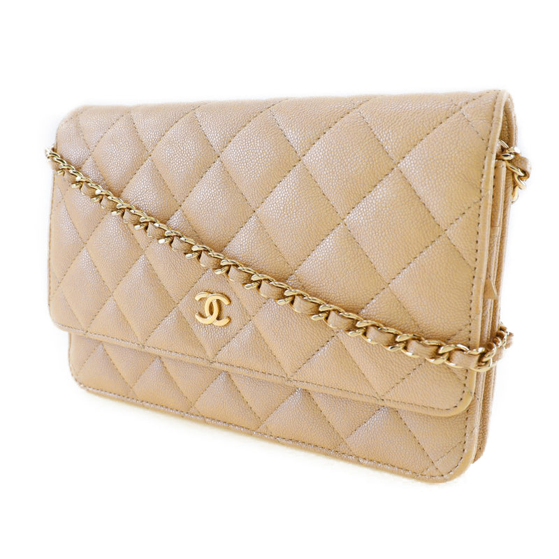 [Chanel] Chanel 
 Billetera clásica de billetera 
 Matelasse Billetera larga ternera x caviar snap button de chaqueta clásica fallida de billetera damas