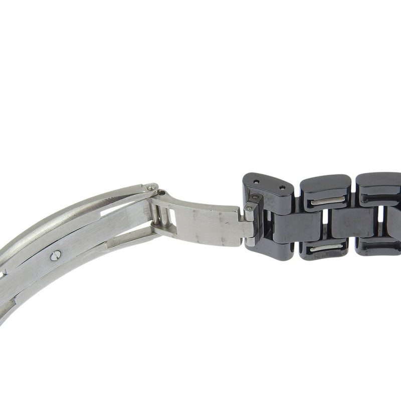 [CANAL] Chanel 
 reloj j12 
 H0682 Pantalla analógica de cuarzo cerámico Esfera negra J12 Ladies A Rank