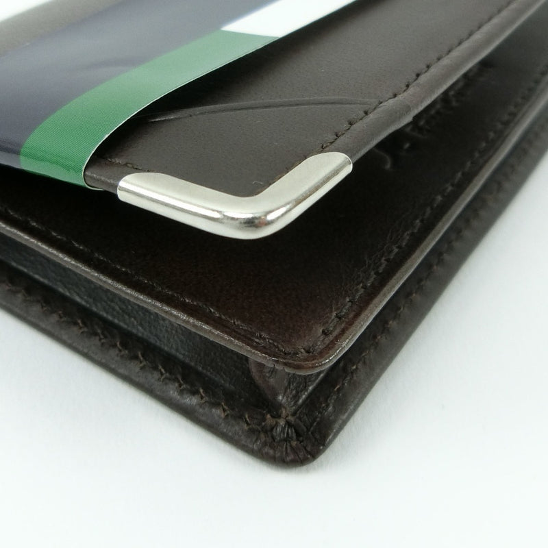 [Kangol] Hangol Business Card Holder Cowhide Brown Brown Open Men's S RANK