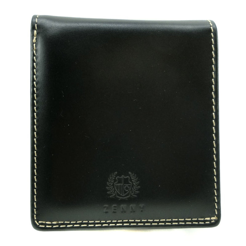 ZENNY Bi-Fold Wallet Leather Black Open ZENNY Men's A+ Rank