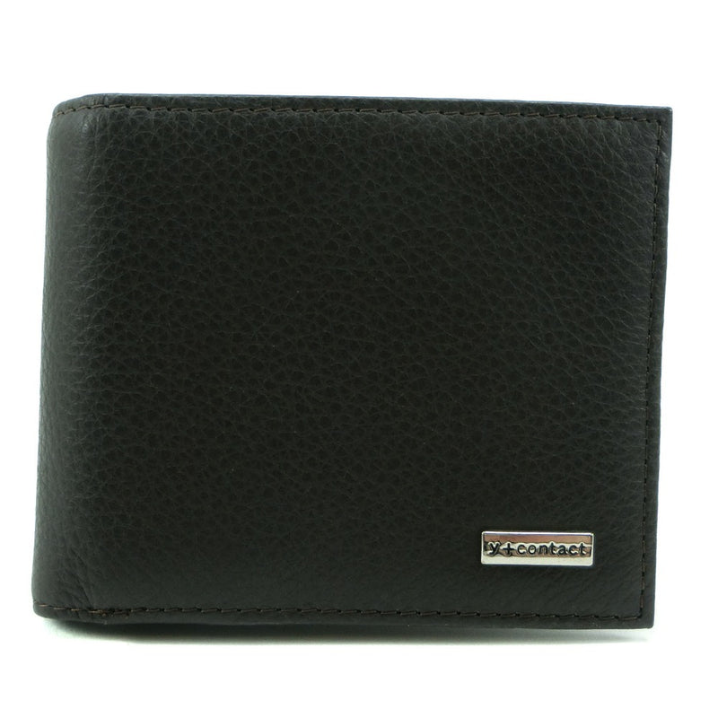 Portefeuille bifold, chute de vache, marron, ouvert, rang a + masculin