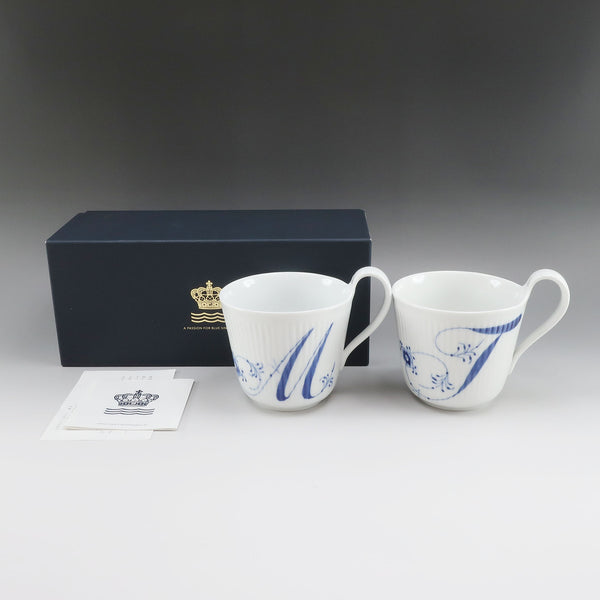 [Royal Copenhagen] RoyalLucoPenhagen Alphabet M & T Mug X 2 식기