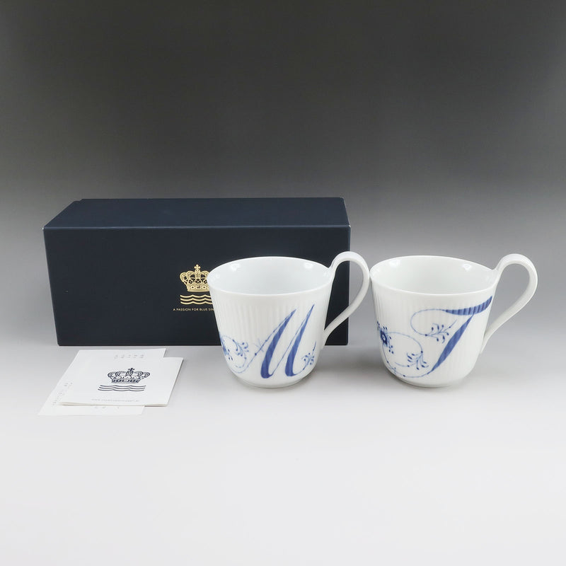 [Royal Copenhagen] RoyalLucoPenhagen Alphabet M & T Mug X 2 식기