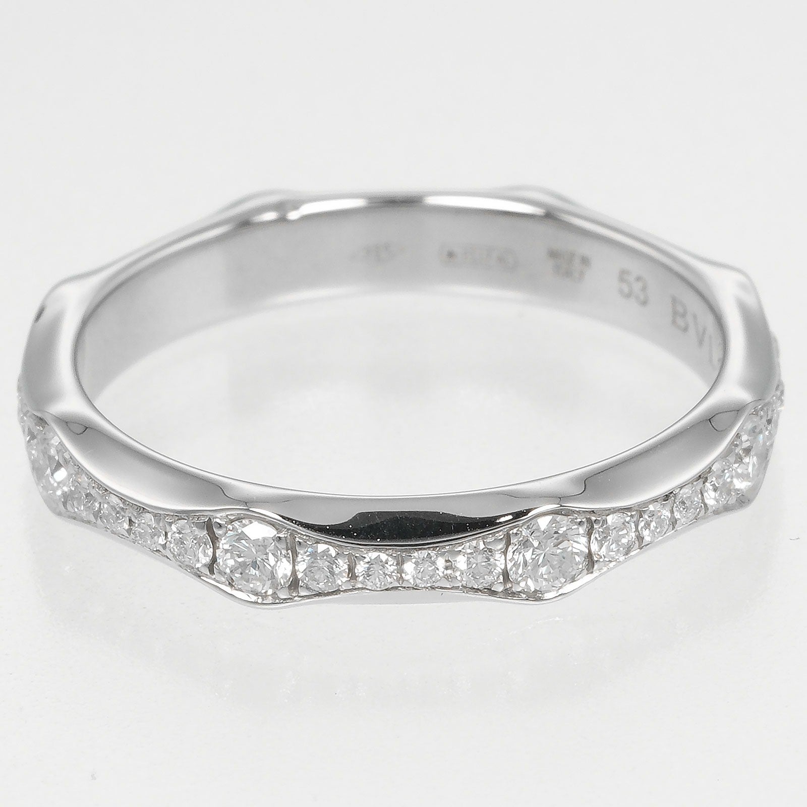 箱 ブルガリ 53 インフィニート リング 指輪 Pt950 プラチナ 3892 箱 ブルガリ 53 インフィニート リング 指輪 Pt950 プラチナ 3892 箱