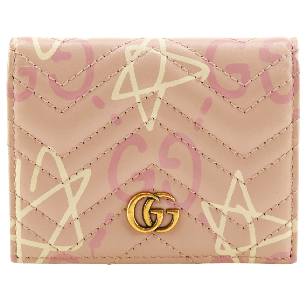 GUCCI】グッチ コンパクトウォレット 二つ折り財布 GGゴースト カード 