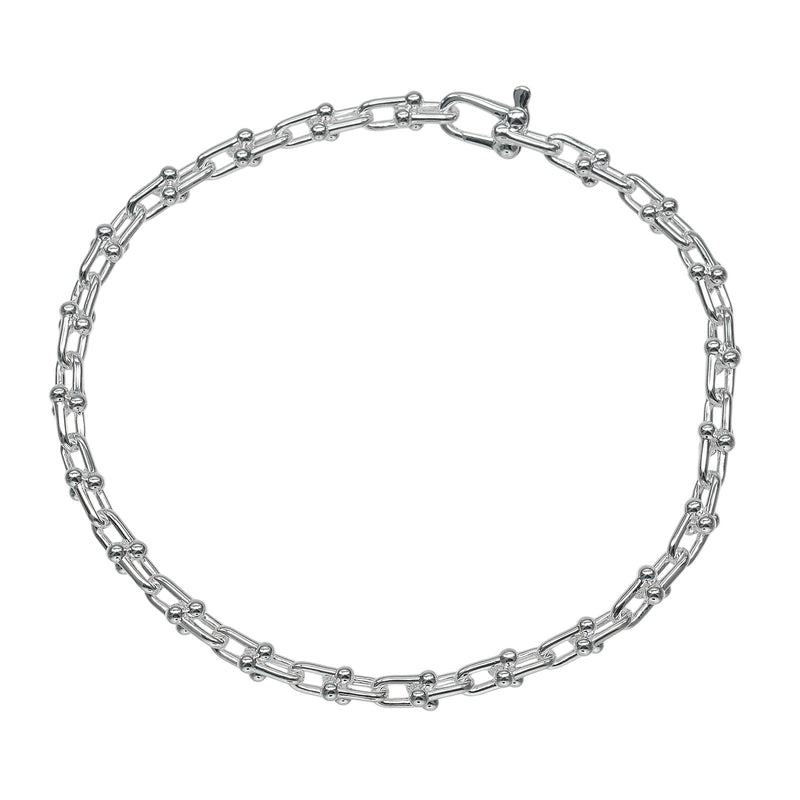 [TIFFANY&Co.] Bracelet Microlink Tiffany Hardware