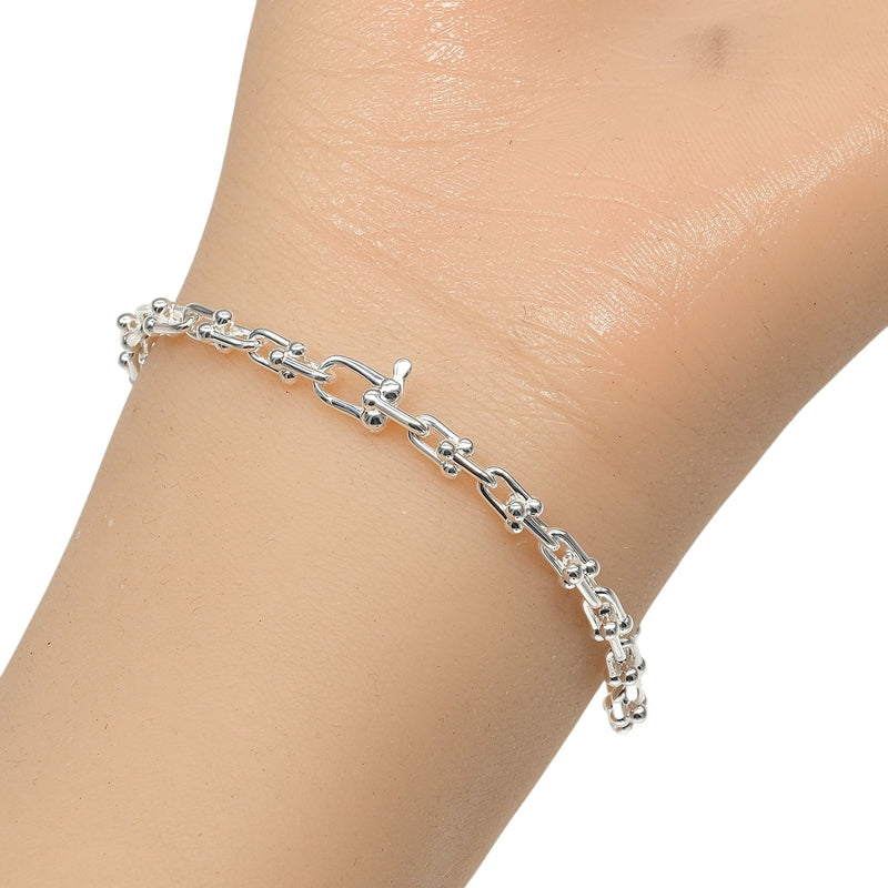 TIFFANY&Co.】ティファニー ハードウェア マイクロリンク ブレスレット