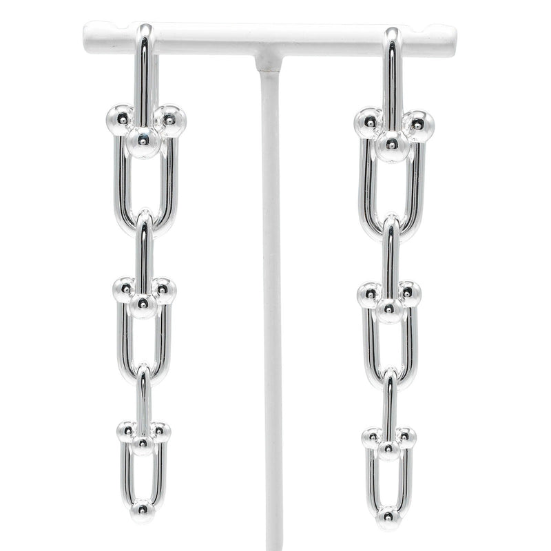 【TIFFANY&Co.】ティファニー ハードウェア グラジュエイテッドリンク ピアス
