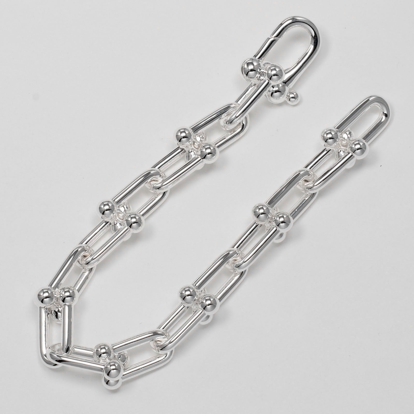 ヴィンテージ ティファニー ハート ラージ リンク ブレスレット HA609 ヴィンテージ ティファニー ハート ラージ リンク ブレスレット HA609