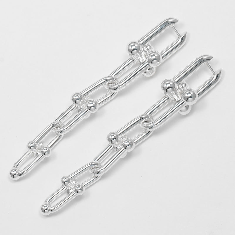 【TIFFANY&Co.】ティファニー ハードウェア グラジュエイテッドリンク ピアス