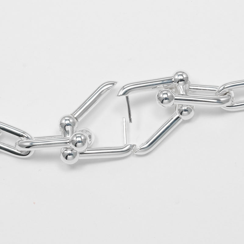 【TIFFANY&Co.】ティファニー ハードウェア グラジュエイテッドリンク ピアス