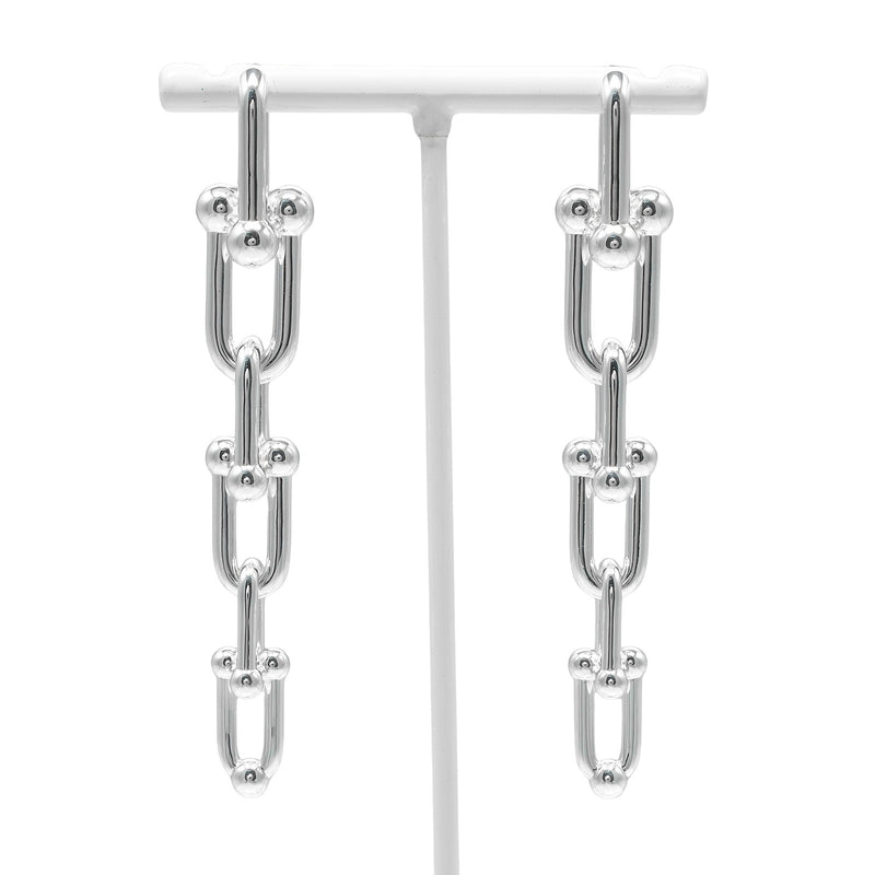 【TIFFANY&Co.】ティファニー ハードウェア グラジュエイテッドリンク ピアス