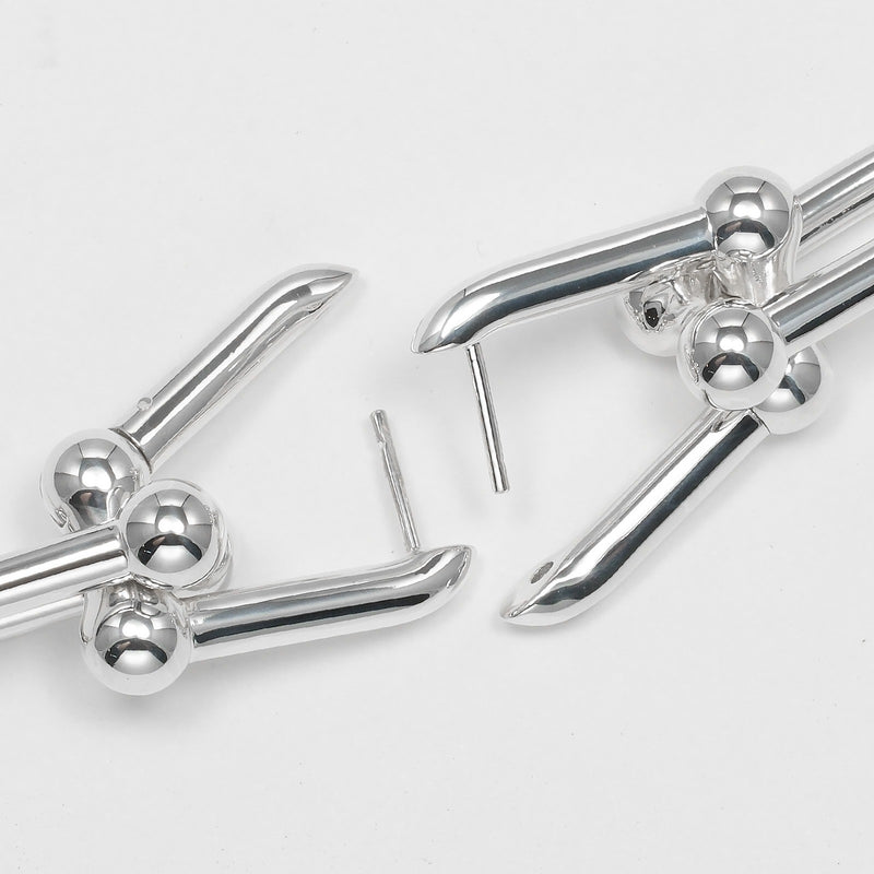 [티파니앤코]TIFFANY&Co. 하드웨어 라지 링크 이어링