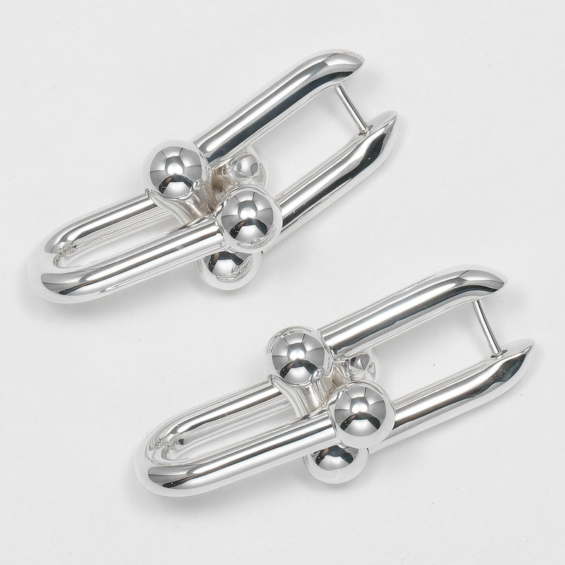 [티파니앤코]TIFFANY&Co. 하드웨어 라지 링크 이어링