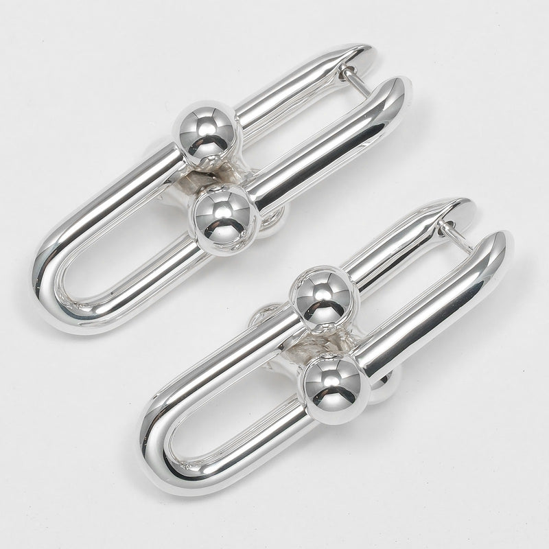 [티파니앤코]TIFFANY&Co. 하드웨어 라지 링크 이어링