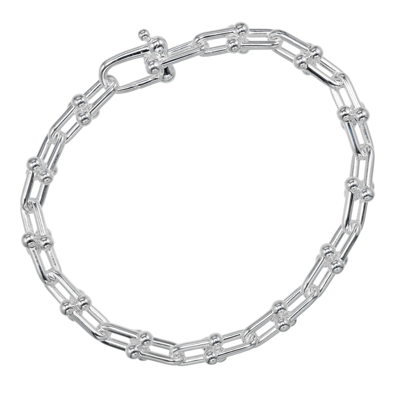 【TIFFANY&Co.】ティファニー ハードウェア スモールリンク ブレスレット