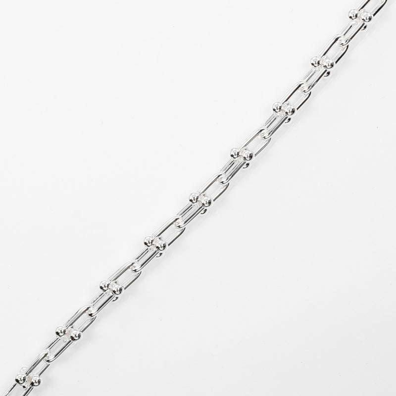 [Tiffany & co.]TIFFANY&Co.
 Hardware pequeño enlace Bracelet
 Longitud 17 cm Silver 925 aproximadamente 16.3g Hardware Pequeño enlace Damas A Rank