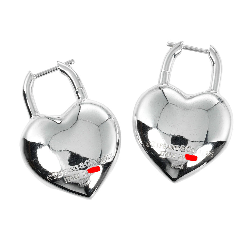 [Tiffany & co.]TIFFANY&Co.
 Retton TIFFANY&Co. Pendientes completos de Hart 
 Silver 925 aproximadamente 22.52g Regreso a Tiffany & Co., Full Heart Ladies A Rank