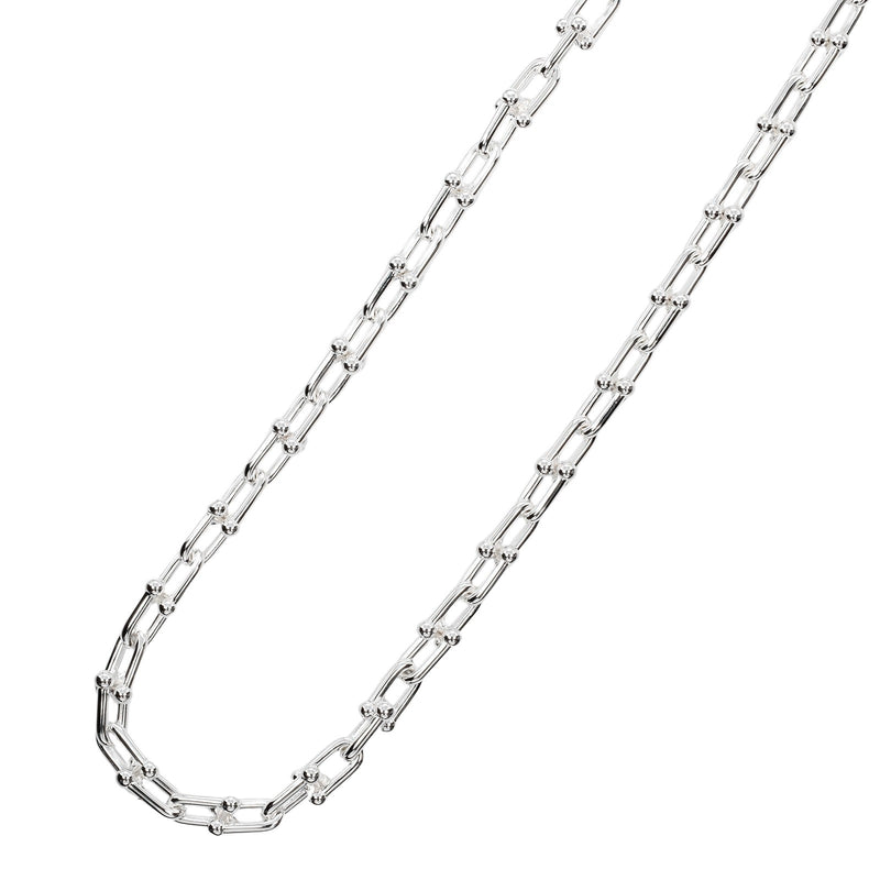 【TIFFANY&Co.】ティファニー
 ハードウェア スモールリンク ネックレス
 シルバー925 約43.2g hardware small link レディースAランク