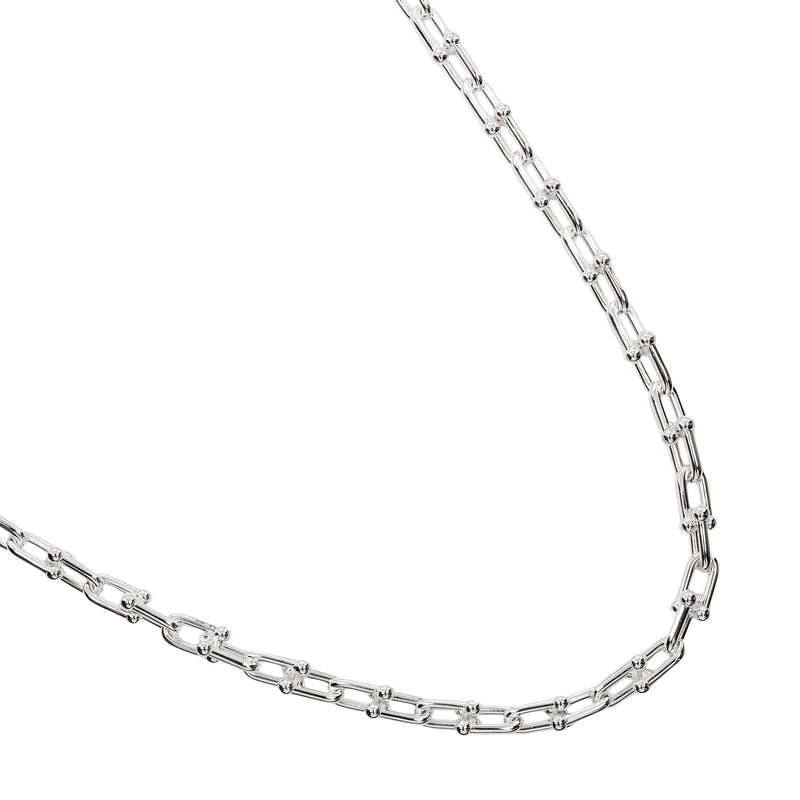 [Tiffany & co.]TIFFANY&Co.
 Collar de enlace pequeño de hardware 
 Silver 925 aproximadamente 43.2g hardware pequeño enlace pequeño damas un rango