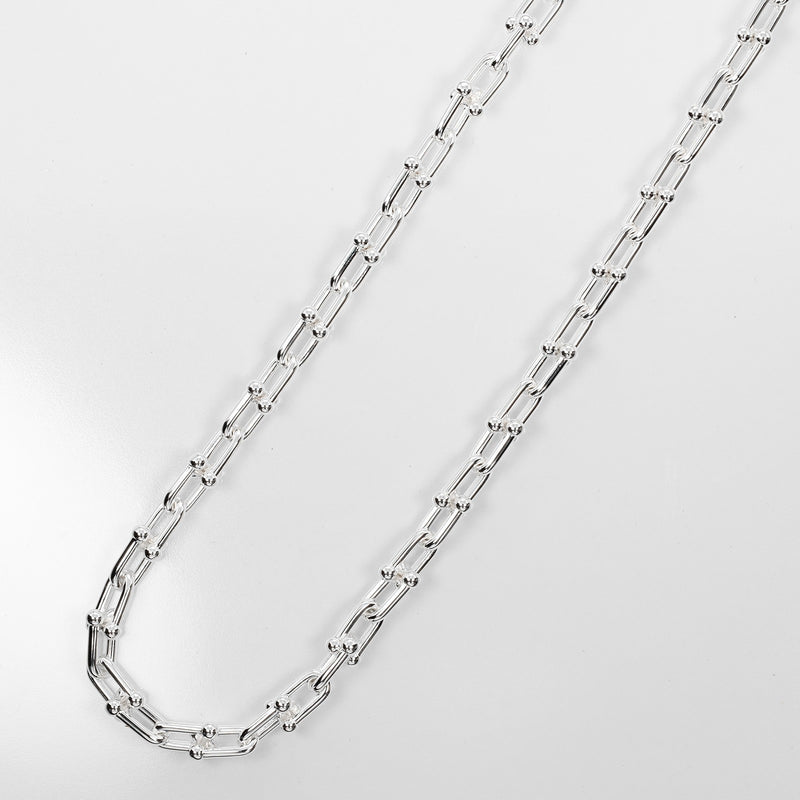 [Tiffany & co.]TIFFANY&Co.
 Hardware small link Necklace
 Silver 925 Approximately 43.2g Hardware Small Link Ladies A Rank