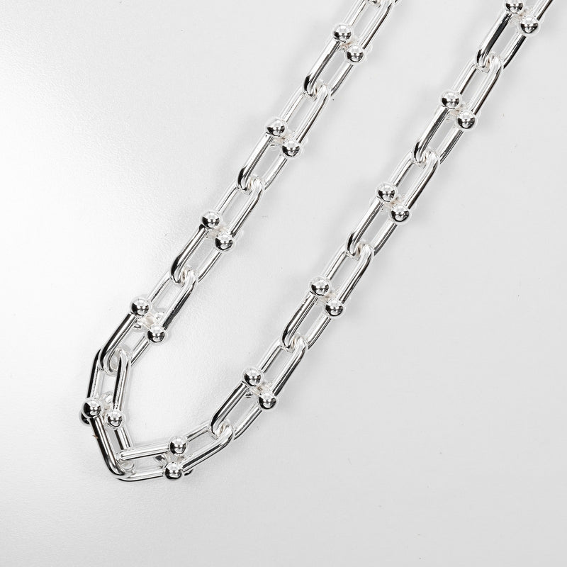 [Tiffany & co.]TIFFANY&Co.
 Hardware small link Necklace
 Silver 925 Approximately 43.2g Hardware Small Link Ladies A Rank