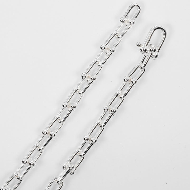 [Tiffany & co.]TIFFANY&Co.
 Collar de enlace pequeño de hardware 
 Silver 925 aproximadamente 43.2g hardware pequeño enlace pequeño damas un rango