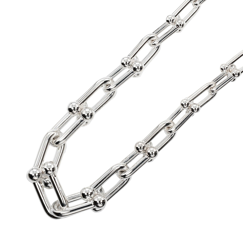 【TIFFANY&Co.】ティファニー
 ハードウェア グラジュエイテッドリンク ネックレス
 シルバー925 約106.3g Hardware Graduated Link レディースAランク