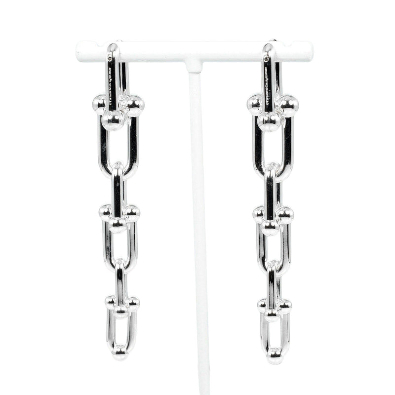 [Tiffany & co.]TIFFANY&Co.
 Hardware Grajued Link Earrings 
 Silver 925 approx. 24g Hardware Graduated Link Ladies A Rank