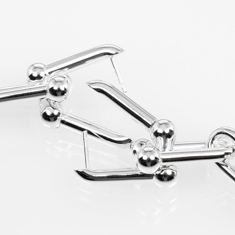 [Tiffany & co.]TIFFANY&Co.
 Hardware Grajued Link Earrings 
 Silver 925 approx. 24g Hardware Graduated Link Ladies A Rank