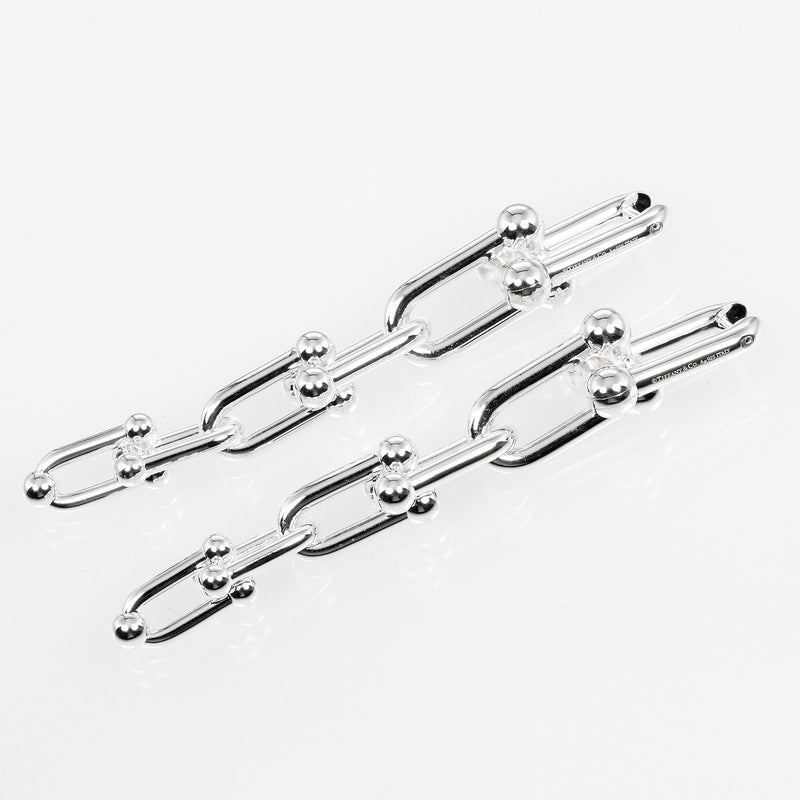 [Tiffany & co.]TIFFANY&Co.
 Hardware Grajued Link Earrings 
 Silver 925 approx. 24g Hardware Graduated Link Ladies A Rank