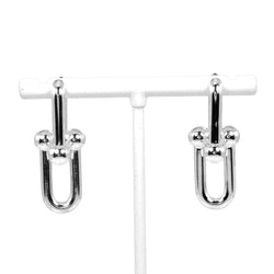 [Tiffany & co.]TIFFANY&Co.
 Hardware large link earrings 
 Silver 925 about 10.6g Hardware Large Link Ladies A Rank