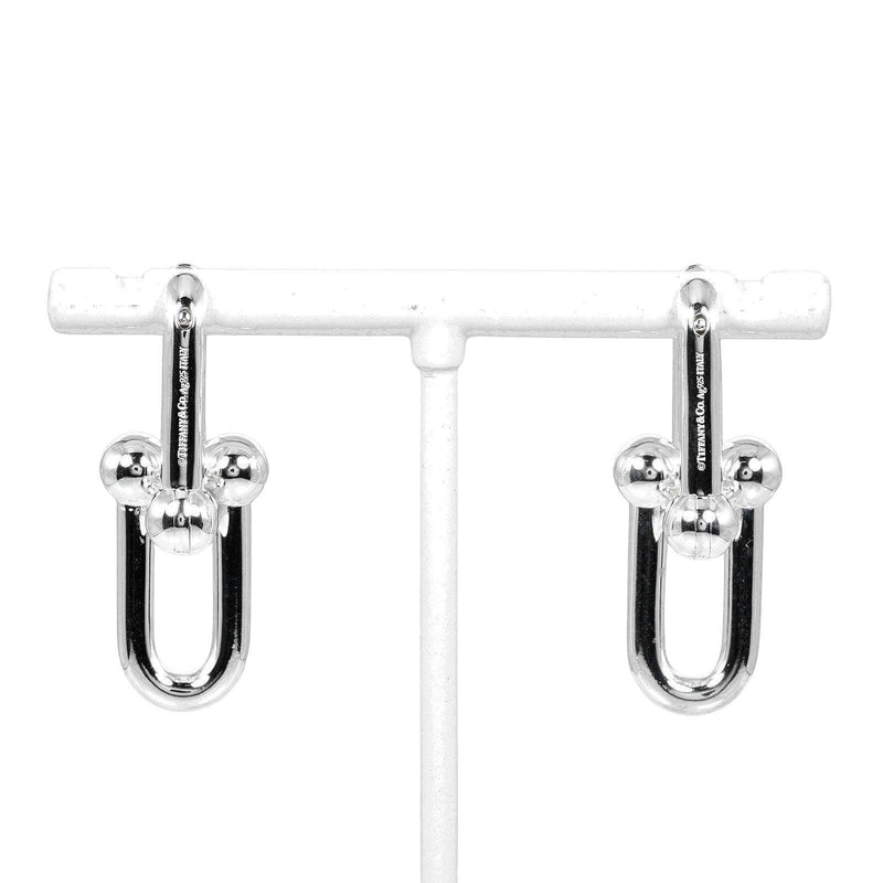 [Tiffany & co.]TIFFANY&Co.
 Hardware large link earrings 
 Silver 925 about 10.6g Hardware Large Link Ladies A Rank