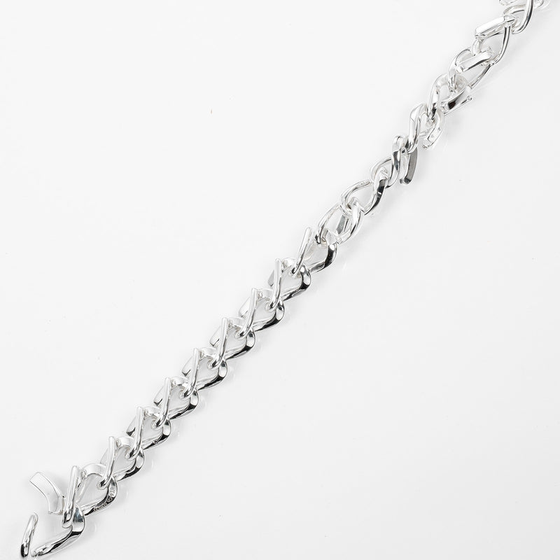 【TIFFANY&Co.】ティファニー
 フォージ ミディアムリンク ブレスレット
 腕周り16.8cm シルバー925 約37.2g Forge Medium Link レディースAランク