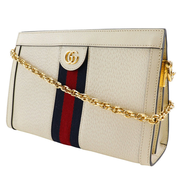 [GUCCI] Gucci GG Offidia Shoulder Bag ChainShoulder 503877 Calfskin White diagonal shoulder magnet type GG OPHIDIA Ladies A rank