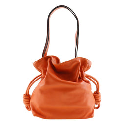 [Loewe] Loewe 
 Sac à nœud flamenco 
 Traqué à la crampon de l'épaule diagonale d'orange en peau d'agneau