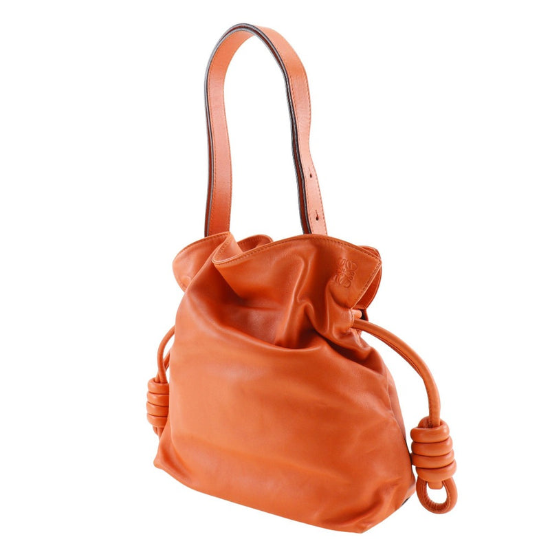 [Loewe] Loewe 
 Sac à nœud flamenco 
 Traqué à la crampon de l'épaule diagonale d'orange en peau d'agneau