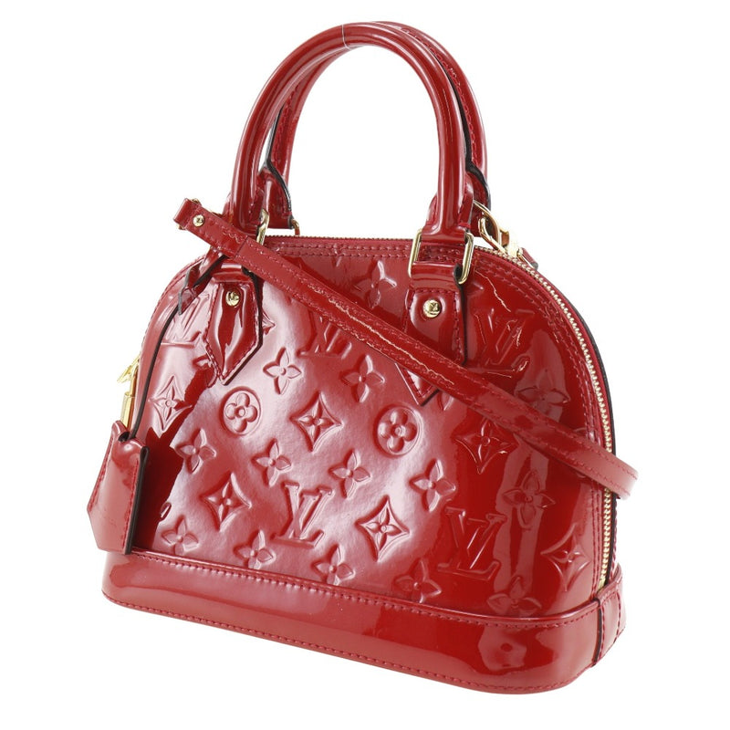 [Louis Vuitton]LOUIS VUITTON
 Alma BB handbag 
 2way shoulder M90174 monogramVernis Three Red CT3186 Stamp diagonal hanging handbag 2way doubleFastener ALMA BB Ladies A-Rank