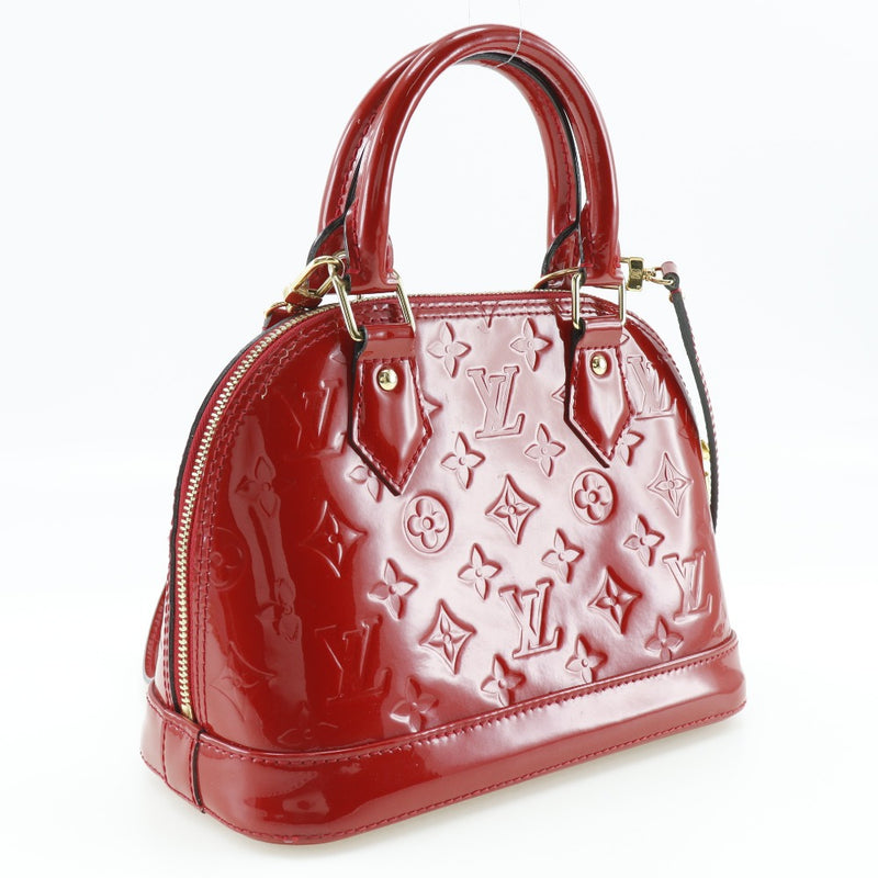 [Louis Vuitton]LOUIS VUITTON
 Alma BB handbag 
 2way shoulder M90174 monogramVernis Three Red CT3186 Stamp diagonal hanging handbag 2way doubleFastener ALMA BB Ladies A-Rank