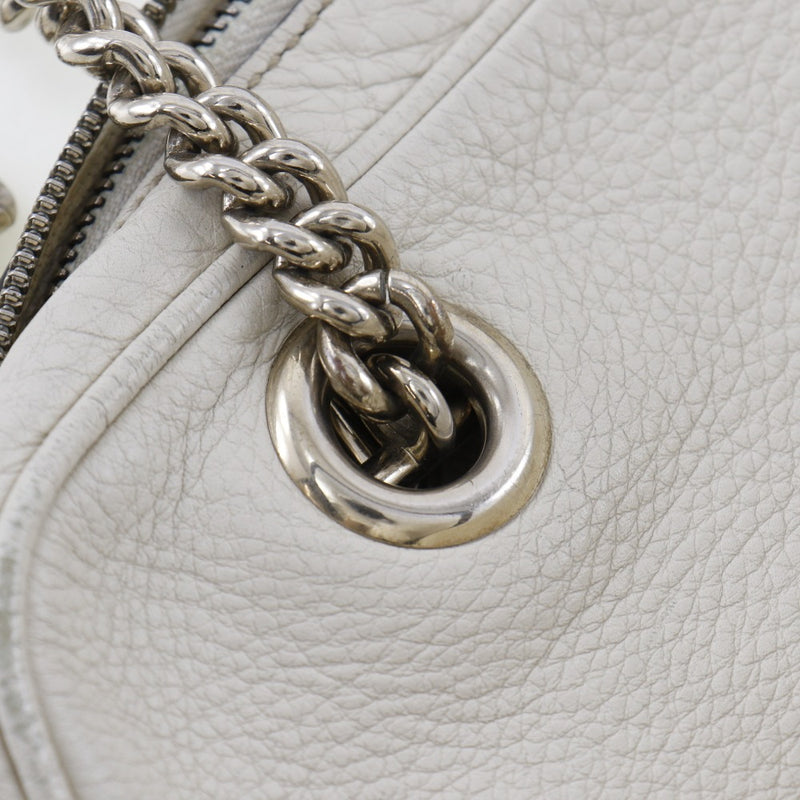 [GUCCI] Gucci 
 Sohop doubleChain Shoulder Bag
 Interlocking G 308983 Leather off -white shoulder Fastener SOHO DOUBLE CHAIN ​​Ladies B-Rank