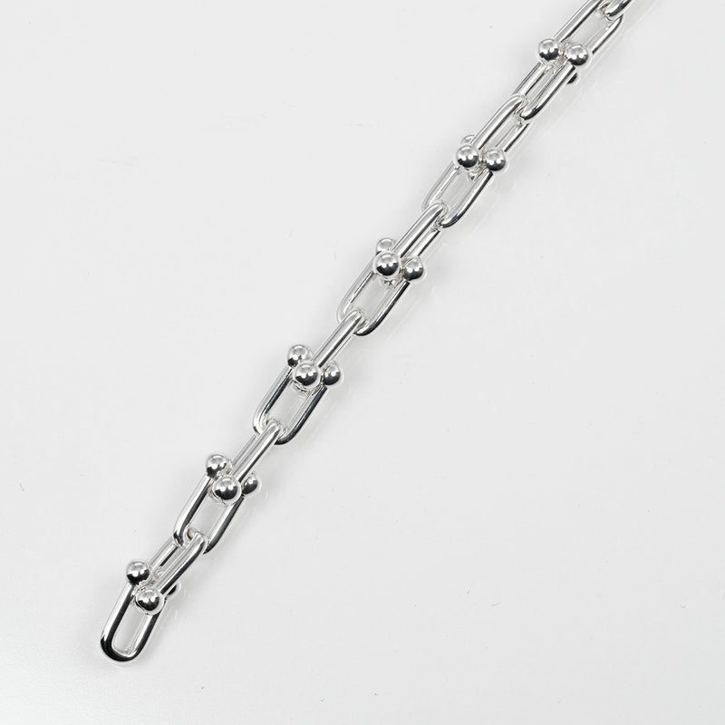 【TIFFANY&Co.】ティファニー
 ハードウェア スモールリンク  ブレスレット
 腕周り15.5cm シルバー925 約16.0g hardware small link レディースAランク