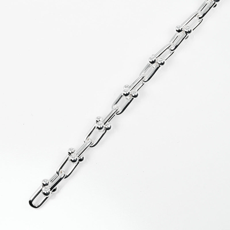 【TIFFANY&Co.】ティファニー
 ハードウェア スモールリンク ブレスレット
 腕周り15cm シルバー925 約16.5g hardware small link レディースAランク