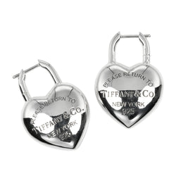 【TIFFANY&Co.】ティファニー
 リターントゥ ティファニー フルハート ピアス
 シルバー925 ハート 約21.8g Return to TIFFANY&Co. Full Heart レディースAランク